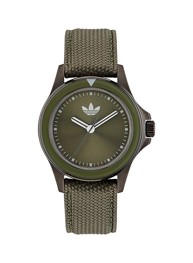 IP Gunmetal SST Case Green Sunray Dial Green Nylon Strap