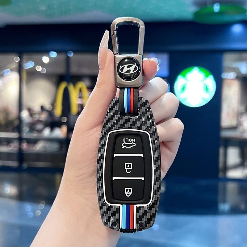 Zinc Alloy Car Key Case Cover for Hyundai Elantra ix35 Santa Fe Tucson Sonata Vintage  Style - Image 1