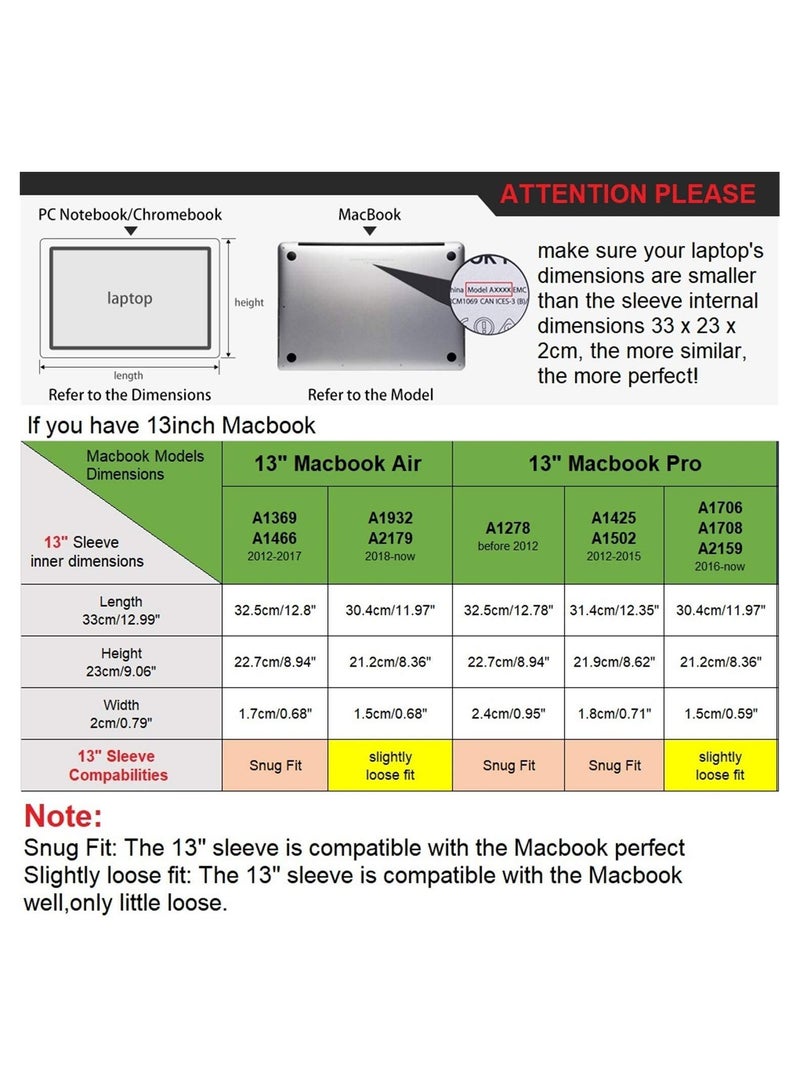 13.3 Inch Protective Soft Neoprene Laptop Sleeve Case Slim Fit Padded Bag For 13-13.3 Inch Notebook/Macbook/Tablet/Ultrabook Of Apple/Acer/Asus/Dell/Lenovo/HP/Samsung/Sony/Toshiba (Grey) - Image 3