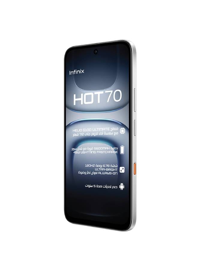 إنفينيكس Hot 70 Dual SIM Silver Dancer 12GB RAM (6+6) 128GB 4G LTE - Middle East Version - Image 2