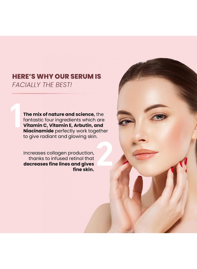 Brown Sugar Brownsugar 50x Vitamin C Face Serum l Brightening and Anti Aging Properties l Reduces dark spots and Even Tones Skin l Retinol, Vitamin E, Niacinamide l For all skin types l 30 ml - Image 3