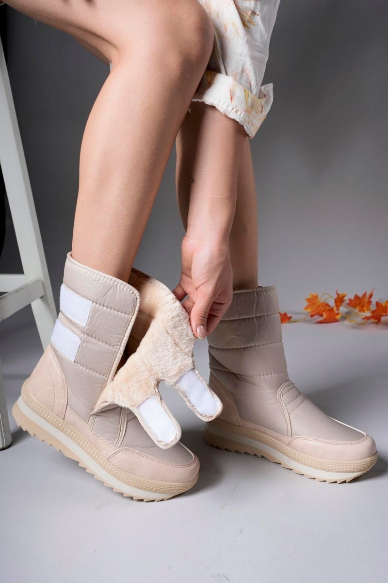 Riccon Unisex Snow Boots 0012802BEIGE - Image 3
