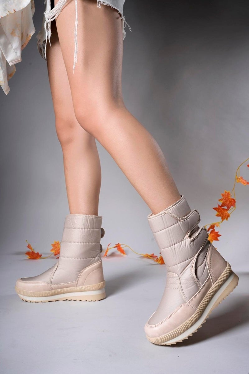 Riccon Unisex Snow Boots 0012802BEIGE - Image 4