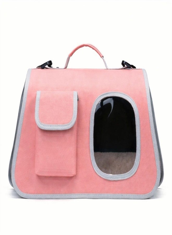 Lekebobor Cat Backpack Carrier Expandable Pet Carrier Backpack for Small Medium Cats Fit Up to 18 Lbs, Foldable Puppy Backpack Carrier for Travel, Hiking (Baby Pink, 20Lx27Hx38W) - Image 2