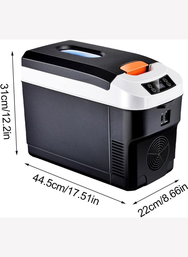 Portable Fridge 10 Litre Mini Car Refrigerator,Camping Refrigerator,Portable Fridge,12V Mini Personal Fridge for Camping, Outdoor Travel