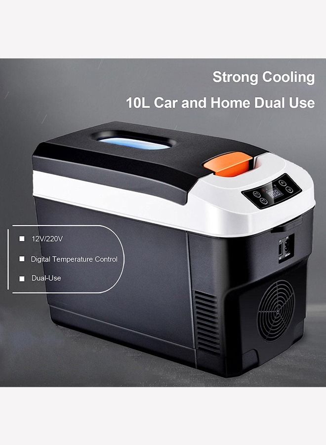 Portable Fridge 10 Litre Mini Car Refrigerator,Camping Refrigerator,Portable Fridge,12V Mini Personal Fridge for Camping, Outdoor Travel