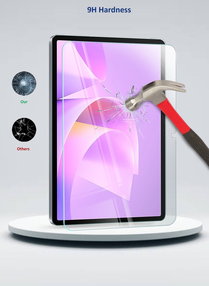 دبليو تيك واقي شاشة لوحي هواوي ميت باد 11.5 S 2026 (11.5 بوصة) من سلسلة WTech المتميزة بحواف منحنية زجاج مقوى كامل التغطية 9H عالي الدقة (TSGPCN) - شفاف - Image 3