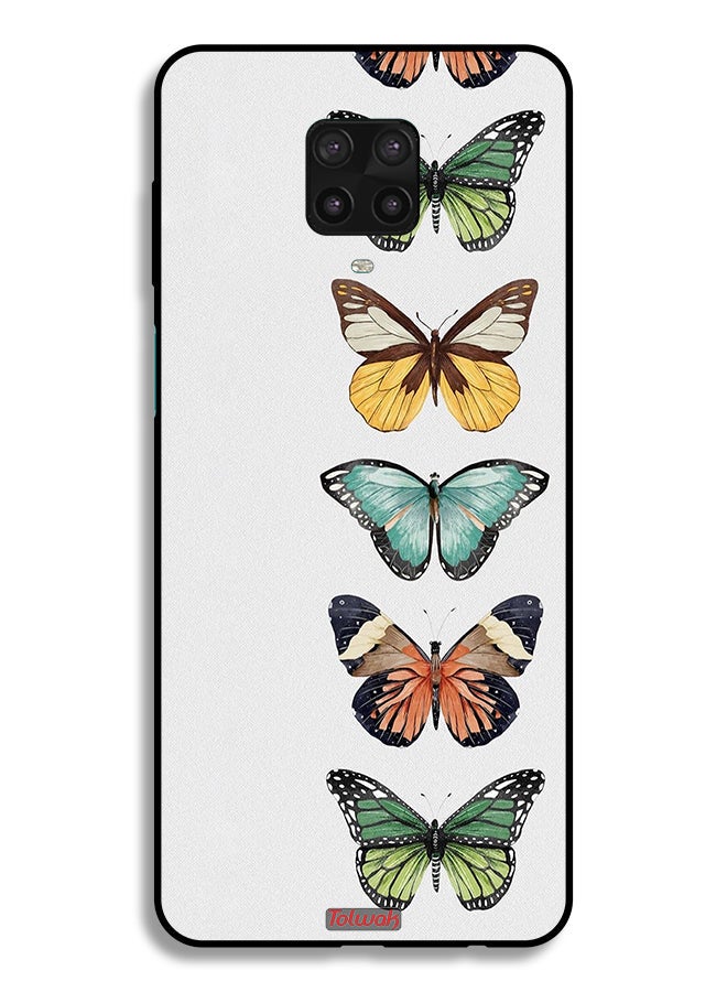 Tolwak Xiaomi Redmi Note 9S Protective Case Cover Four Butterflies - Image 2