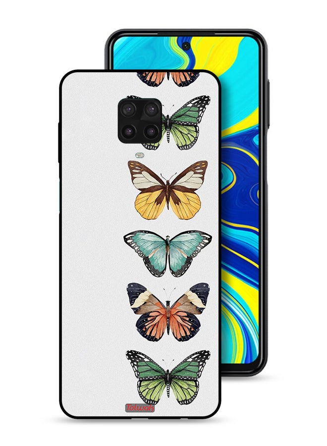 Tolwak Xiaomi Redmi Note 9S Protective Case Cover Four Butterflies - Image 1
