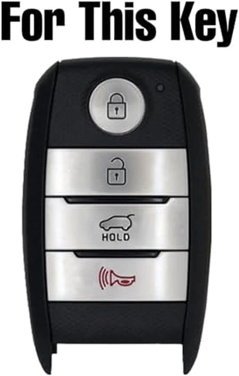 Wivplex 4 Button Car Key Fob Cover for Kia Models - Image 2