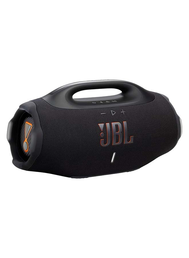 Boombox 4 – Most Powerful Portable Waterproof Speaker with Massive JBL Pro Sound, AI Sound Boost, Up to 34 Hours Playtime, IP68 Waterproof & Dustproof, Auracast™ Multi-Speaker Connection, black