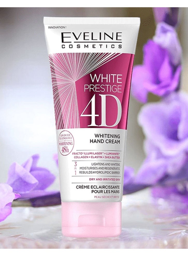 EVELINE COSMETICS Eveline White Prestige 4D Whitening Hand Cream - 100 ml - Image 2