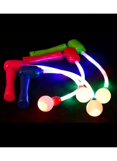 MAGIC VAULT 4 Pcs LED Magic Wand Flashing Stick Glow Light Stick Color Changing Flash Torch, LED Magic Music Wand Swing Flashing Light Up Glow Stick for Party Colorful Kids Toys 4 pcs  - Image 2