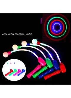 MAGIC VAULT 4 Pcs LED Magic Wand Flashing Stick Glow Light Stick Color Changing Flash Torch, LED Magic Music Wand Swing Flashing Light Up Glow Stick for Party Colorful Kids Toys 4 pcs  - Image 5