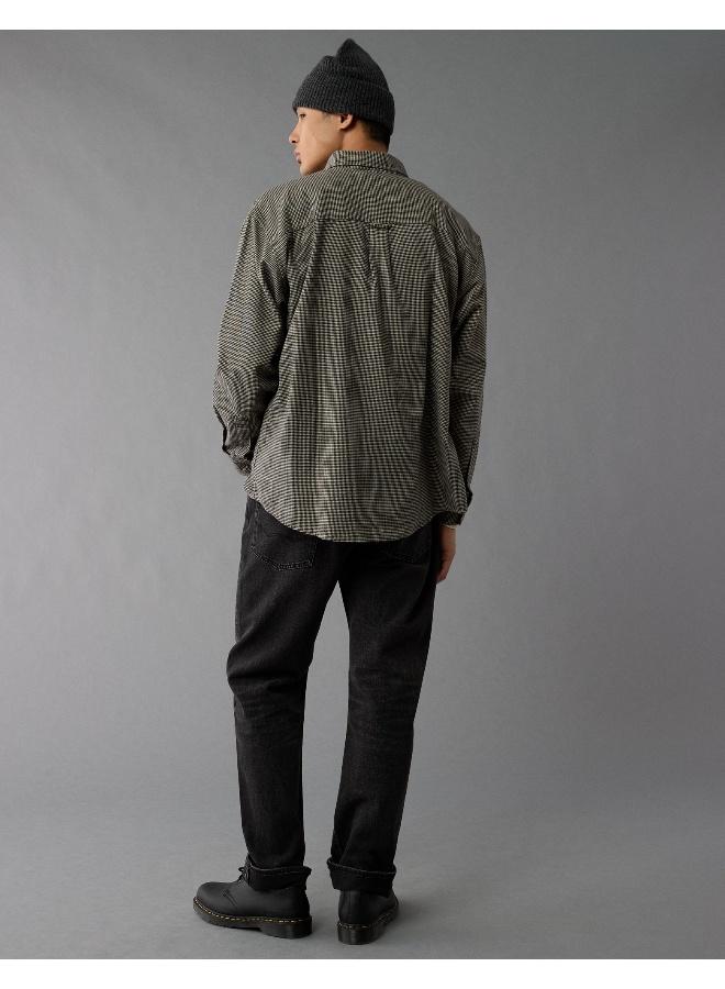 American Eagle AE Everyday Flannel Plaid Button-Up Shirt  - Image 2