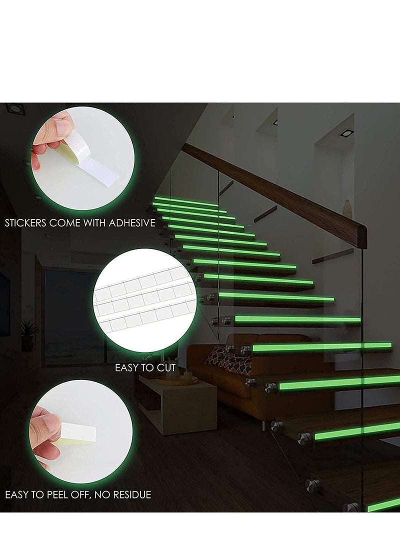 ECVV - 2 Pcs Luminous Tape, 390 inch in total,Green and Blue Wall Sticker Luminous Tape Sticker Nonslip DIY Home Wall Sticker Tape Per roll 33 feet Length, 0.6Inch Width - Image 1