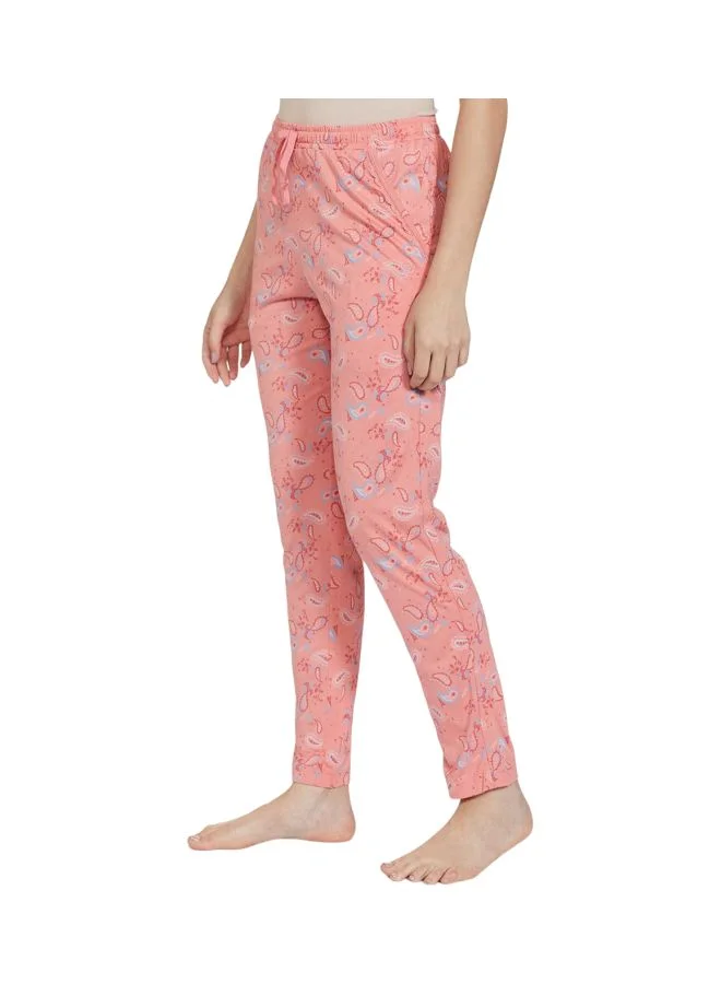 JOCKEY Jockey RX09 Women Micro Modal Cotton Relaxed Fit Printed Pyjama with Lace Trim on Pockets
