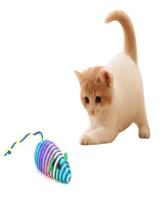 BUSHIKO Mouse Shaped Cat Toys | Kitten Pet Flush Teaser Toys Pet Cats| Interactive Exerciser Cat Toy | (Ordinary Tail) - Image 1