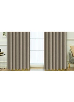 Generic Blackout Pinch Pleat & Thermal Insulated Room Darkening Curtains for Bedroom,Living Room,Dining Room & Study Rooms Set of 2 Panels- (Solid Taupe, 9 FT)  - Image 5