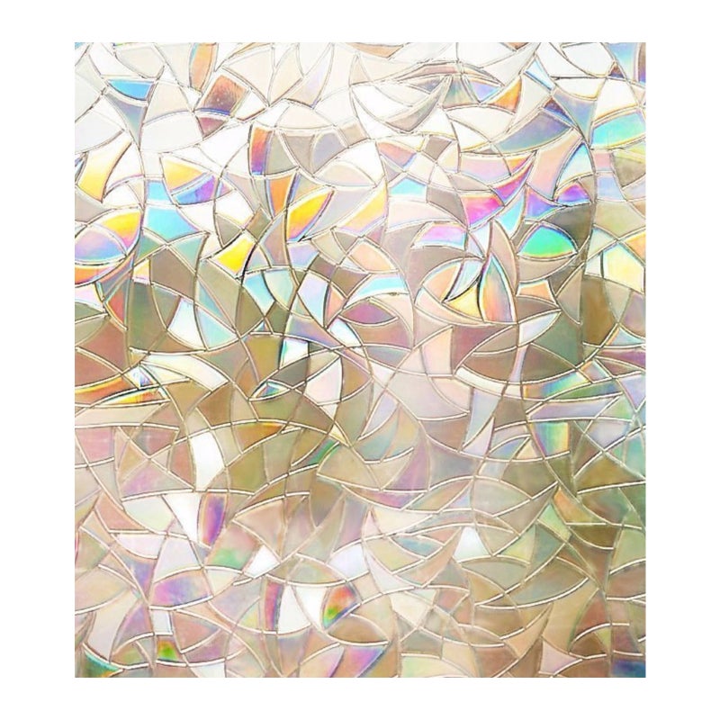 3D Non-Adhesive Window Film Decorative Privacy Static Clings Window Stickers Glass Film - Image 1