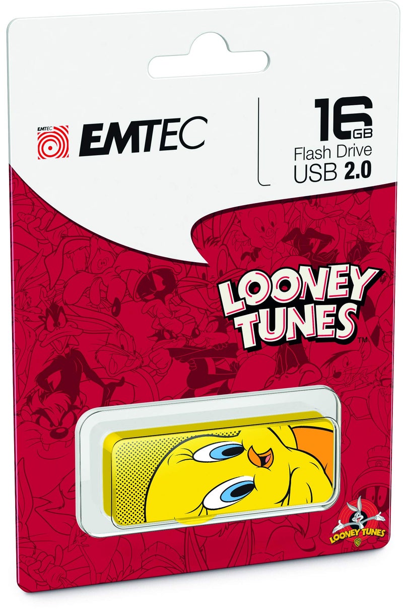 Emtec M700 Flash Drive, 16GB, Tweety Bird USB 2.0 Capless Slide-Open System - Image 5