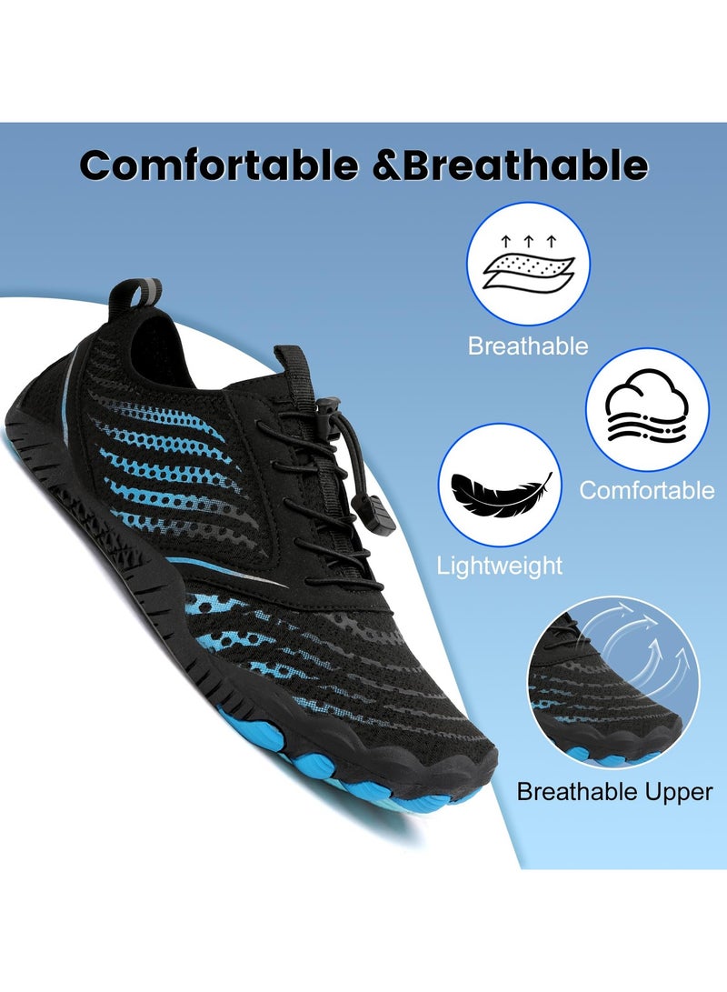 SOLARAE Water Shoes for Men Women, Quick Drying Lightweight Barefoot Sports Aqua Shoe, Swim Shoes,Pool Shoes,Barefoot Shoes for Water Sport, Beach Pool Surf, Diving Hiking Sailing Travel (Size: 8025 /42) - Image 3