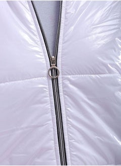 Freehand Women Slim Fit Solid Puffer Jacket  - Image 5