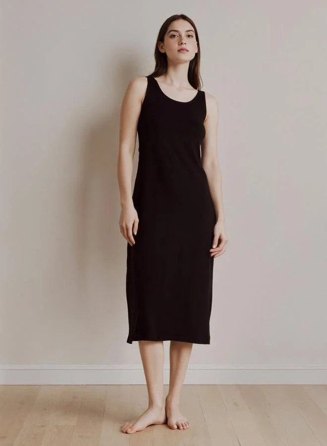 Splash FAV Sleeveless Slip Dress with Slit