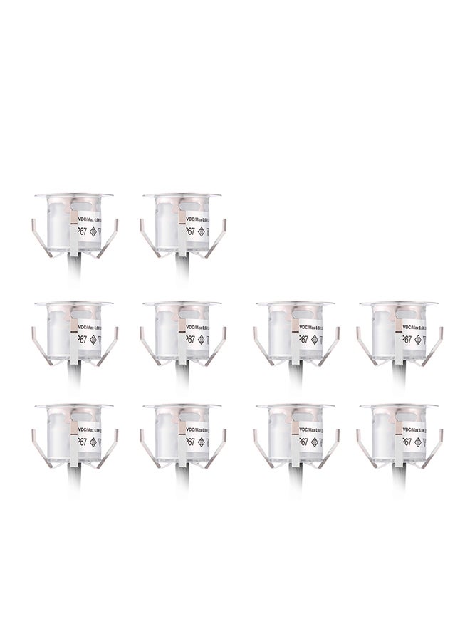 Loquat 10 Piece LED Deck Lights 6W White 28.0 X 15.5 X 6.0cm - Image 1