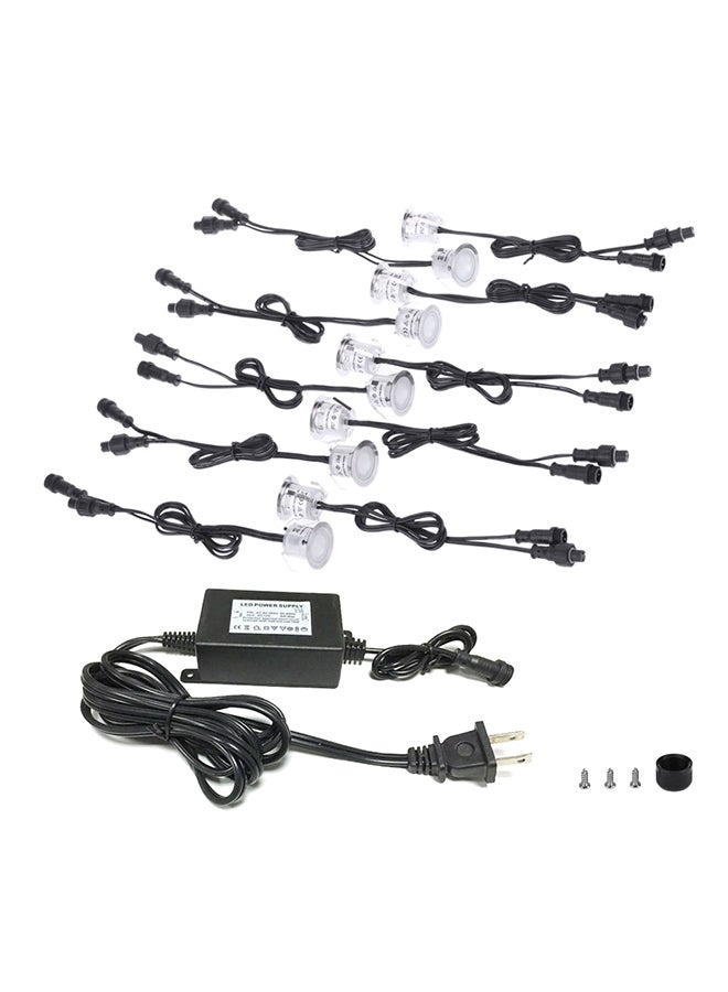 Loquat 10 Piece LED Deck Lights 6W White 28.0 X 15.5 X 6.0cm - Image 2