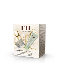 EMMA HARDIE Emma Hardie Hydration On The Go Kit Gift Set Includes 15ml Moringa Cleansing Balm  15ml Midas Touch Revitalising Cream with Hyaluronic Acid Improves Firmness  Elasticity Natural  Cruelty Free 