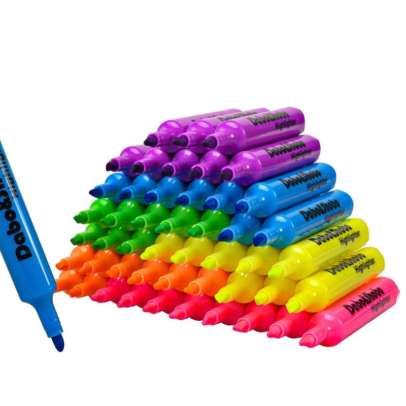 Dabo&Shobo Dabo & Shobo Highlighters Set of 48,Colored Markers And Beautiful Combination Set Liquid Ink Fast Drying And Not Easy To Fade Are Suitable For Classroom, Office And Shop Short Style - Image 4