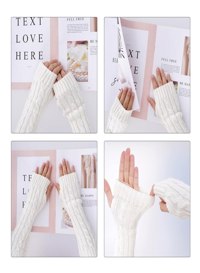 yeabwps Leg Warmers Arm Warmers Knee Warmers 2Pcs Include White Leg Warmer and White Arm Warmer for 80s Theme Party Sports Winter Women - Image 5