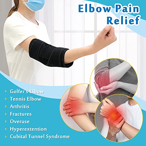 Mybow Pediatric Elbow Brace Child Straight Arm Splint Kids Elbow Immobilizer Extension Brace Cubital Tunnel for Sleeping Ulnar Nerve Entrapment Thumb Sucking Stop for Kids Child Restraint Strap (Small) - Image 3