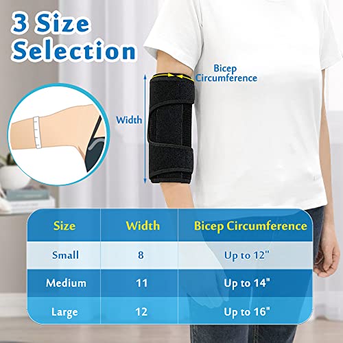 Mybow Pediatric Elbow Brace Child Straight Arm Splint Kids Elbow Immobilizer Extension Brace Cubital Tunnel for Sleeping Ulnar Nerve Entrapment Thumb Sucking Stop for Kids Child Restraint Strap (Small) - Image 5