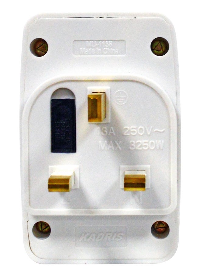 KADRIS - Universal travel Plug Adapter, 3 Pin Power Plug Adapter for AU/UK/EU/US, Plug Converter for Business, Holiday, Hotel, Airport - Image 1