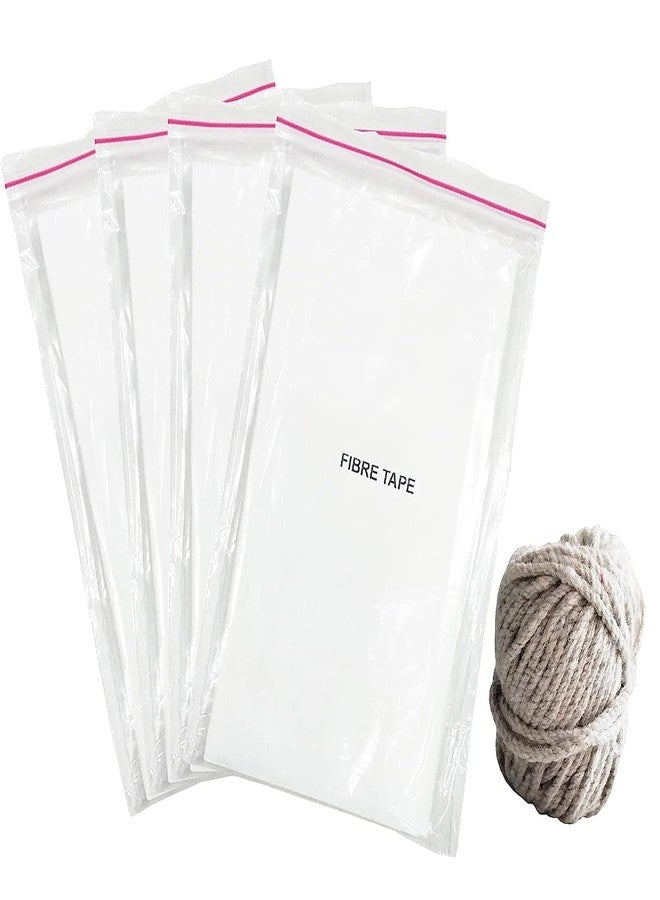 RECCON Cricket Bat Safety Anti Crack Water Proof English Tape Anti Scuff Sheet Fiberglass Protection Tape and Cotton Cricket Bat Handle Thread Rope Combo (English Tape, 4) - Image 1