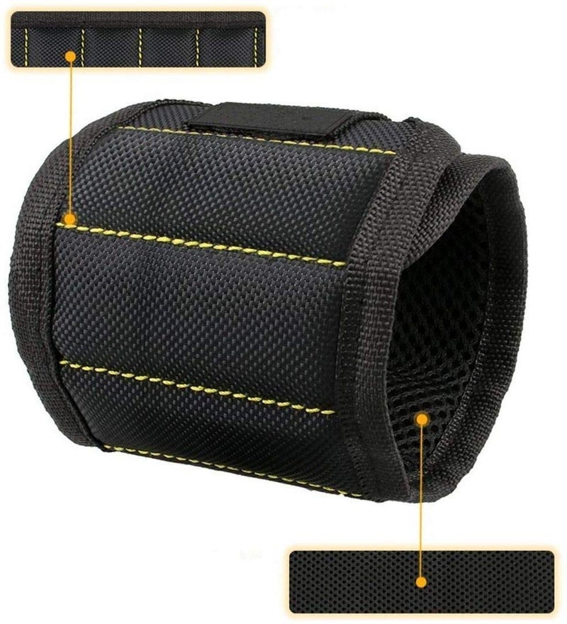 POXEFLIP Magnetic Wrist Band Wrist Strap for Holding Screws, Nails, Bolts,with Super Strong Magnate Wristband - Image 2