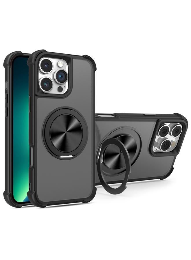 Zaboon Case For iPhone 13 Pro Max CD Texture 360 Degree Rotating Holder MagSafe Phone Case - Image 1