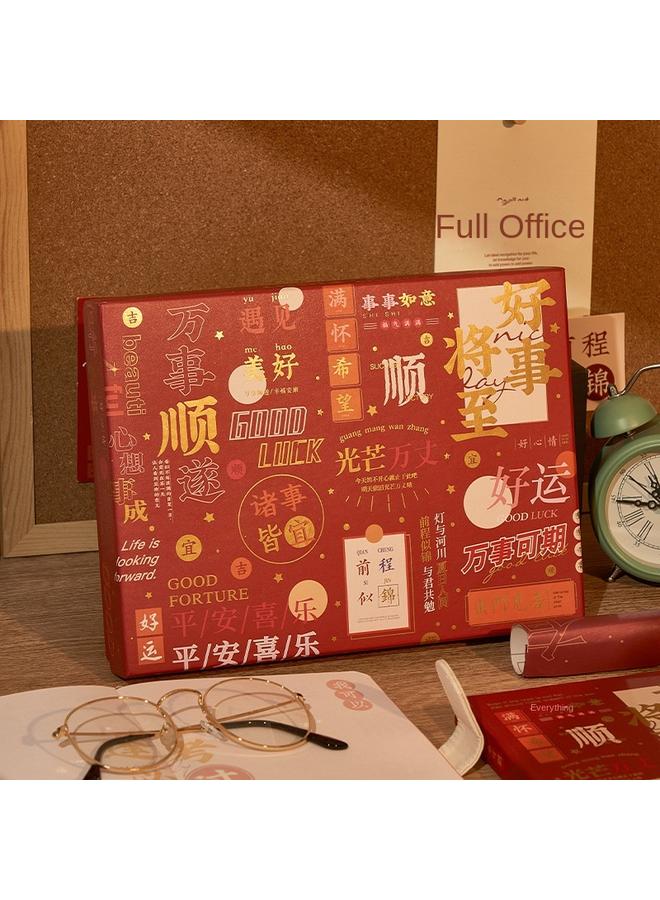 Bluejw High Color Value Notebook Gift Box Suit Hand Book Full Color Page Can Be Made Ins Wind Hand Account Stationery Gift Bag - Image 4