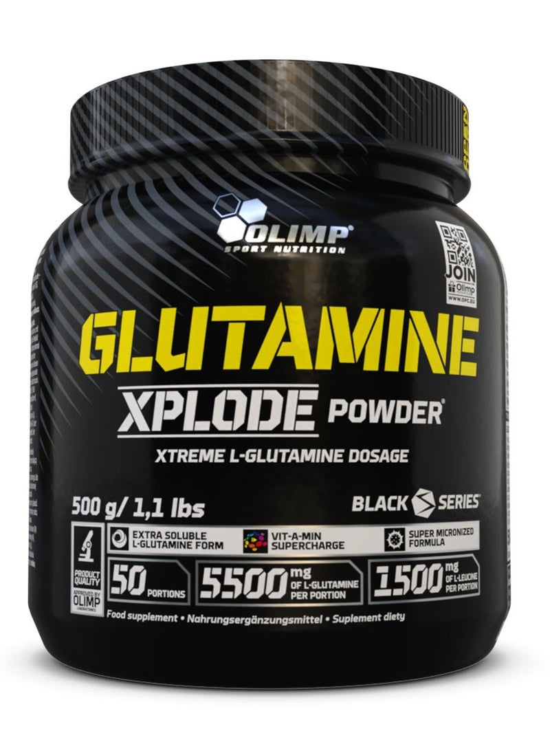 أولمب جلوتامين إكسبلود من سبورت نيوترشن - بنكهة الليمون، ١٫١ رطل | مسحوق إل-جلوتامين ميكرونيزد مع فيتامينات للتعافي بعد التمرين - Image 1