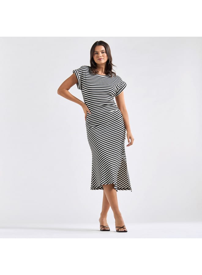 Splash FAV Striped T-Shirt Dress - Image 1