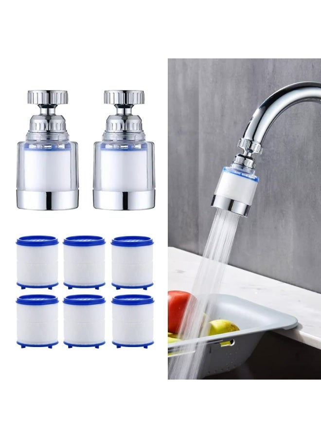 Oasisgalore 20 Pcs Water Faucet Filter Cartridge Replacements,Sink Water Filter for Faucet Kitchen Bathroom Sink Filter Removes Chlorine Fluoride Heavy Metals - Image 1