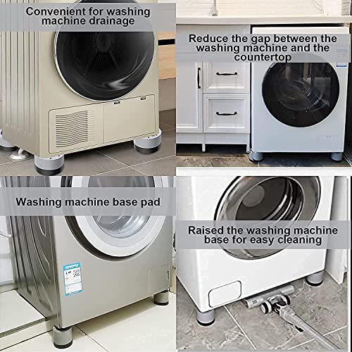 AMENDAS Anti Vibration Pads for Washing Machine Stand Rubber Feet Pads for Fridge Tank Tread Grip for Washer and Dryer, Protects Laundry Room Floor for Home Appliances - Image 2