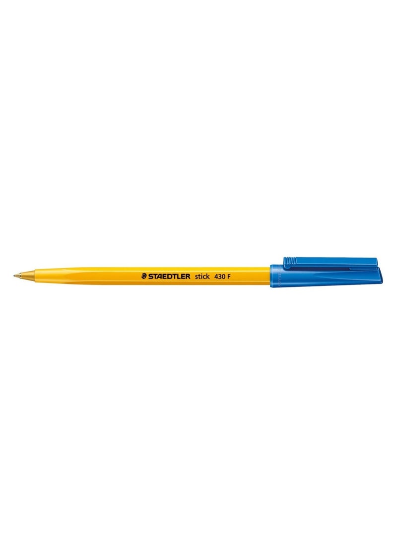 STAEDTLER Stick Ballpoint Pen Blue - Fine 430F  - Image 4
