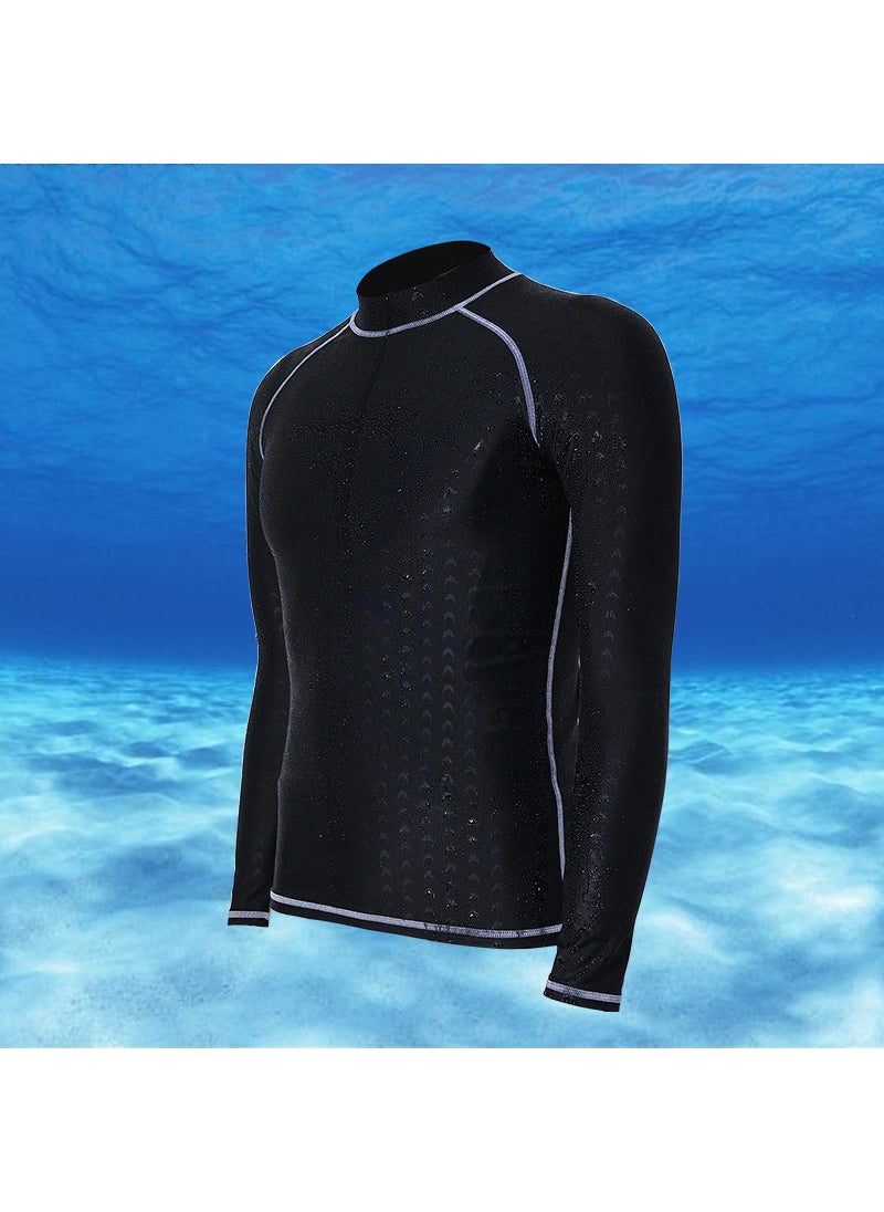 Generic Banfi Waterproof Quick-Dry Mens Sun Protection Shirt Black black line 