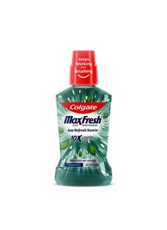 Maxfresh Plax Antibacterial Mouthwash 24/7 Fresh Breath Alcohol Free Mouth Wash Liquid For Bad Breath 500Ml Fresh Mint (Complete Oral Care)