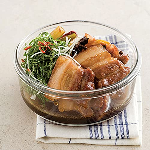 Glasslock Korea Tempered Glass Storage Containers with Lid - Classic 720ml Round - Airtight Food Storage Kitchen Container - Office Lunch Tiffin Box/Bowl, Microwave/Dishwasher/Fridge/Freezer Safe - Image 2