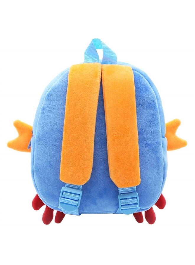 Toddler Backpack for Boys and Girls, Cute Soft Plush Animal Cartoon Mini Backpack Little For Kids 2-6 Years (Crab)  - Image 4