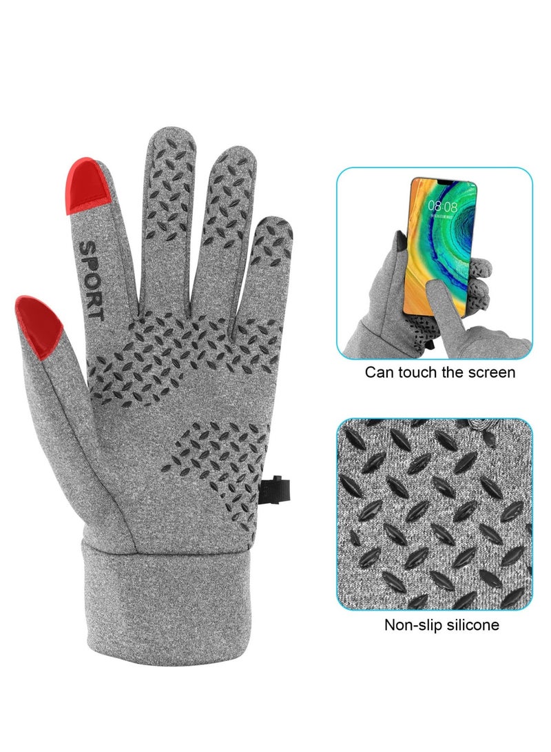 SOLARAE Winter Cycling Gloves Men Women,  Anti Slip Touchscreen Padded, Bike Glove Water Resistant Windproof Warm Anti-Slip for Running,  Biking, Workout, Hiking Camping, Skiing Sports - Image 2